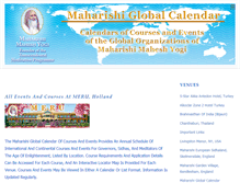 Tablet Screenshot of maharishiglobalcalendar.org